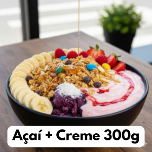 AÇAÍ 300G + CREME (APROX.)